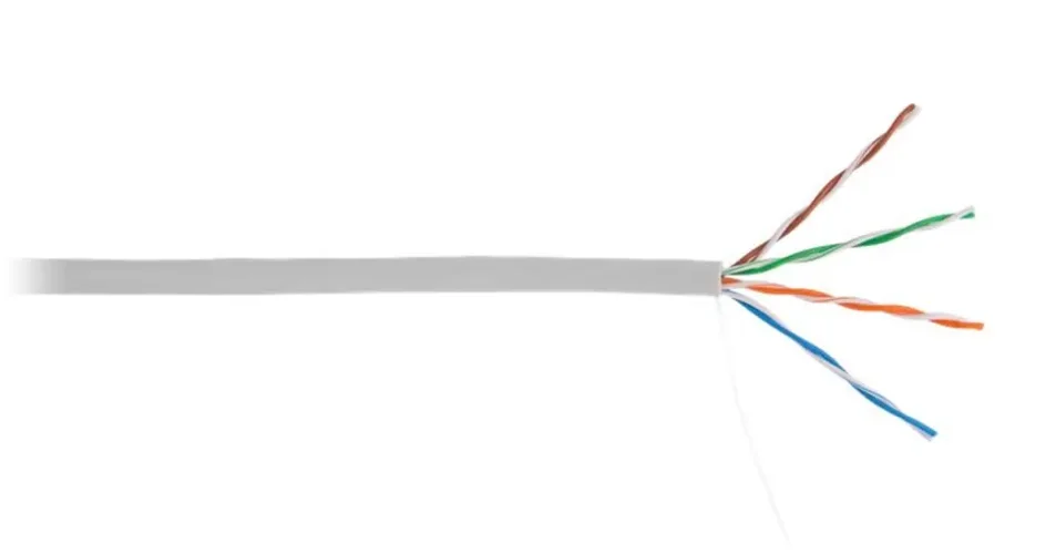 Кабель U/UTP кат.5 4 пары 100МГц ОЖ CCA омедненный алюм. внутр. PVC нг(B) сер. (305м) NETLAN CCA-UU004-5E-PVC-GY - фото