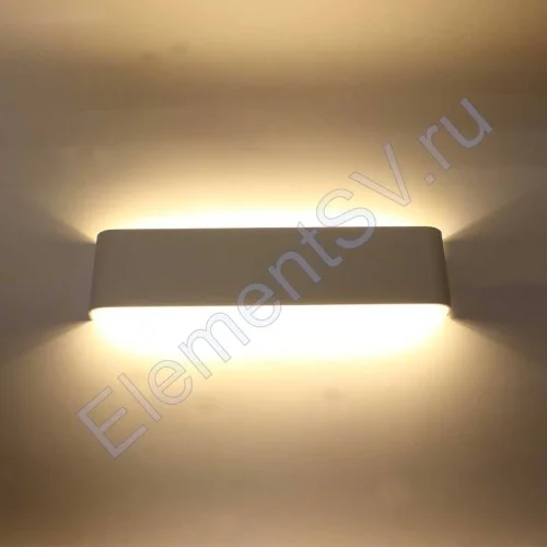 Светильник настенный JH-BD02 8W 3000K белый корпус - фото.