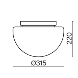 Потолочный светильник Glassy E27х1 (Черный)