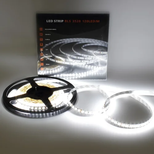 Светодиодная лента Class Premium, 3528, 120 led/m, White, 12V, IP33, A1 - фото II