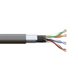 Кабель витая пара F/UTP кат.5E 4 пары 24 AWG solid внешн. LDPE черн. (м) TERACOM PRO EKF TRP-5EFTP-04PE-BK-OUT3