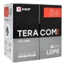 Кабель витая пара F/UTP кат.5E 4 пары 24 AWG solid внешн. LDPE черн. (м) TERACOM PRO EKF TRP-5EFTP-04PE-BK-OUT3 - фото 3