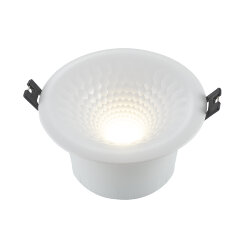 Встраиваемый светильник,IP 20, 6Вт, LED, белый, пластик, Denkirs DK3500-WH