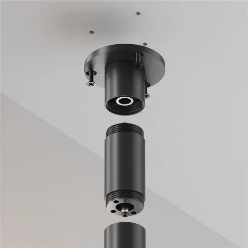 Основание для накладного монтажа системы Shelf с внутренней резьбой без ввода питания (Черный) - фото 4