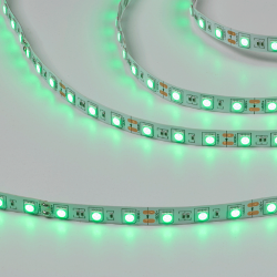 Светодиодная лента 5050, 60 LED/м, 14,4 Вт/м, 12В , IP20, Цвет: Зеленый, ECO-SWG560-12-14.4-G 002335