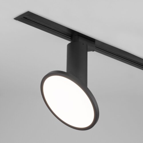 Трековый светодиодный светильник для однофазного шинопровода Brain черный 12W 4200K - фото 1