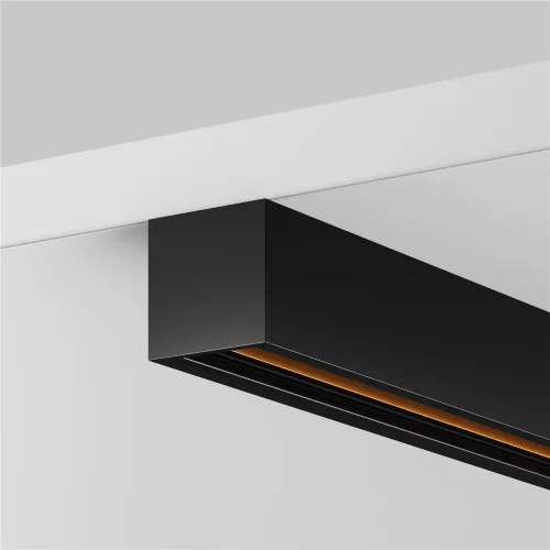 Шинопровод 2м Exility низкопрофильный накладной, черный (Черный) - фото 2