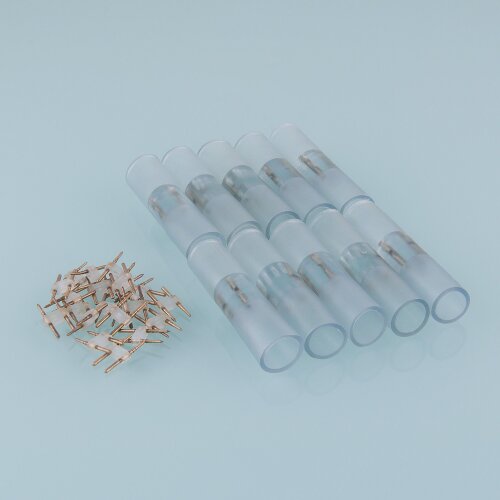 Переходник для круглого светодиодного гибкого неона 16 мм LS003 220V 2835 (10&nbsp;шт.) - фото 1