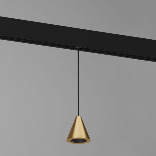 Трековый светильник 5W 4200K Event латунь Slim Magnetic - фото 1