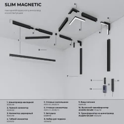 Slim Magnetic Трековый светильник 5W 4200K Event латунь 85039/01 85039/01 (062803)