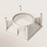 Декоративная рамка-отражатель для накладных светильников серии Альфа / Alfa LED (Белый) C065-01W - фото 4