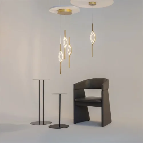 Подвесной светильник Foresight 3000К 8Вт (Латунь) - фото 4