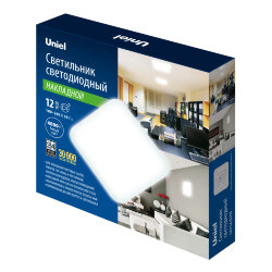 ULI-B322 12W-4000K-22 QUATRO-2 Светильник светодиодный накладной, Белый свет 4000K, 220Х220х60 мм, Корпус белый