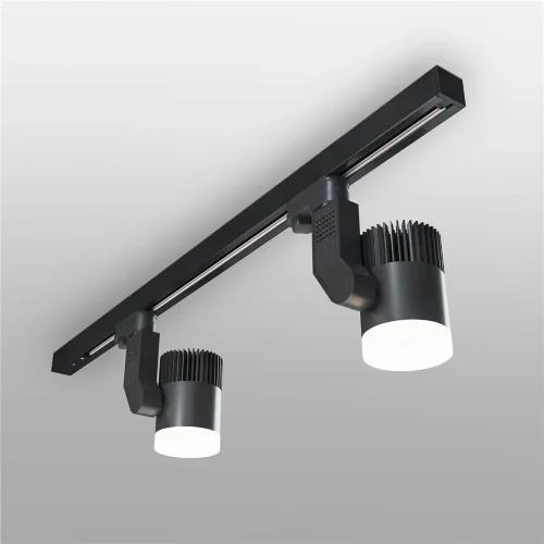 Трековый светодиодный светильник для однофазного шинопровода Accord черный 20W 4200K (1 шт.) LTB36 - фото 3