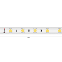 Светодиодная лента LUX, 5050, 60 LED/м, 14,4 Вт/м, 24В, IP65, Теплый белый (2700K), DSG560-24-WW-65 003350
