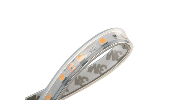 Светодиодная лента LUX, 5050, 60 LED/м, 14,4 Вт/м, 24В, IP65, Теплый белый (2700K), DSG560-24-WW-65. Фото 2