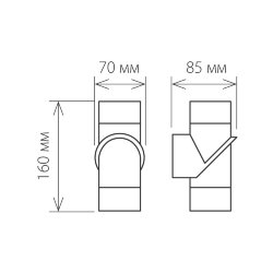 Пылевлагозащи&amp;lt;wbr&amp;gt;щенный светодиодный светильник Vortex IP54 1553 Techno LED хром (038418)