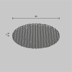 Светофильтр HoneyComb ⌀49мм для Фокус / Focus Led 12Вт (Черный) HoneyComb-D47