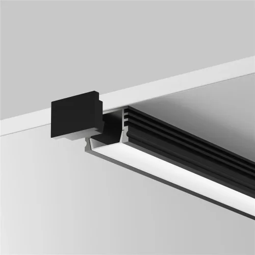 Алюминиевый профиль накладной 16x12 (Черный, 2 м), ALM-005-B-2M 631005 (Черный) - фото 4