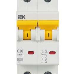 Выключатель автоматический модульный 2п C 16А 6кА ВА47-60M KARAT IEK MVA31-2-016-C