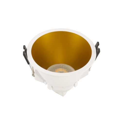 DK3026-WG Встраиваемый светильник, IP 20, 10 Вт, GU5.3, LED, белый/золотой, пластик. Фото 2