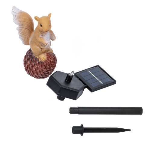 USL-S-834-PM410 SQUIRREL Садовый светильник на солнечной батарее Белка, 1 светодиод, Теплый белый свет, 1xАAА Ni-Mh аккумулятор в-к, IP44, TM Uniel - фото 2