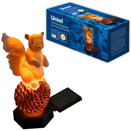 USL-S-834-PM410 SQUIRREL Садовый светильник на солнечной батарее Белка, 1 светодиод, Теплый белый свет, 1xАAА Ni-Mh аккумулятор в-к, IP44, TM Uniel - фото 8