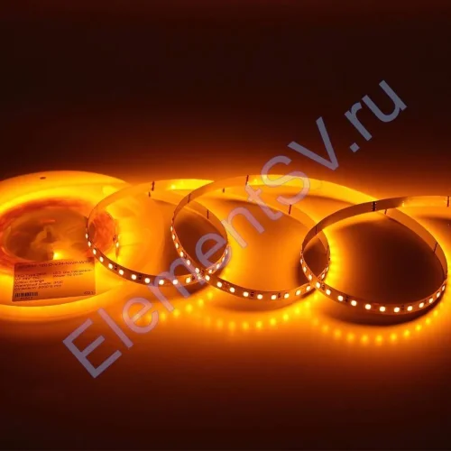 Светодиодная лента Standart Pro class, 2835, 120 led/m, 8mm, без скотча, orange, 24V, IP20, SL21 - фото.