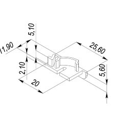 Заглушка для LC-LPV-1226 правая