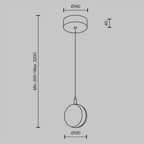 Подвесной светильник Mind 3000К 10Вт (Латунь) - фото 8