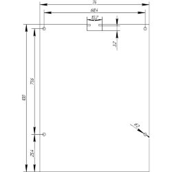 Заглушка металл 76100 сталь 1 мм