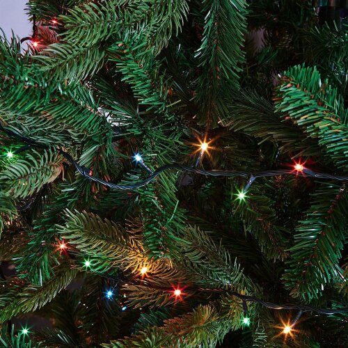 UDL-S2500-500-DGA MULTI IP20 MINI Гирлянда с контроллером, 25м, 500 миниламп накаливания, Разноцветный свет, Провод зеленый. - фото 7