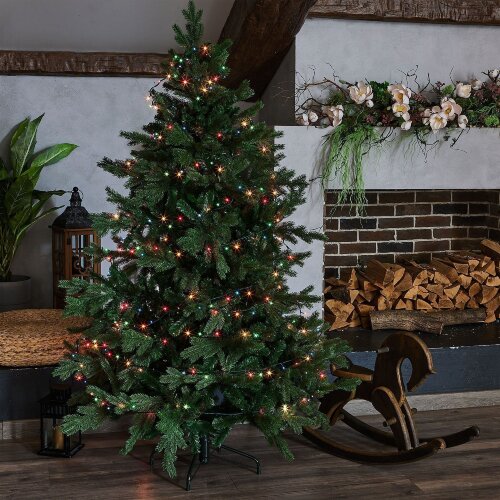 UDL-S2500-500-DGA MULTI IP20 MINI Гирлянда с контроллером, 25м, 500 миниламп накаливания, Разноцветный свет, Провод зеленый. - фото 9