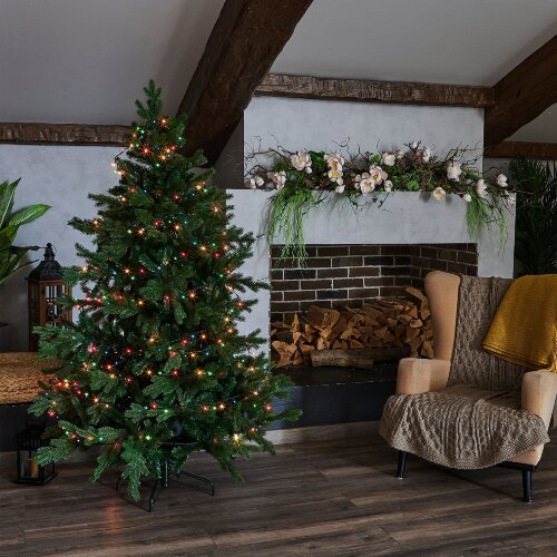 UDL-S2500-500-DGA MULTI IP20 MINI Гирлянда с контроллером, 25м, 500 миниламп накаливания, Разноцветный свет, Провод зеленый. - фото 5