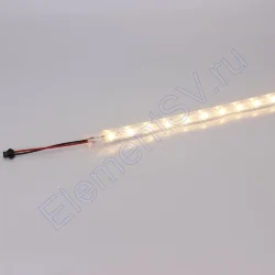 Светодиодная линейка в корпусе 2835, 25 led, 220V, 8W, 500mm, D213, warm white