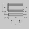 Источник напряжения 48В 400Вт IP67 PSL008 (Серебро) PSL008-400W-48V-IP67 - фото 2
