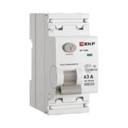 Выключатель дифференциального тока 2п 63А 30мА тип A 6кА ВД-100N электромех. PROxima EKF E1026MA6330