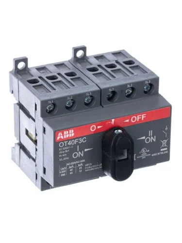 Рубильник реверсивный OT40F3C 40А (23А AC23) ABB 1SCA104913R1001 - фото 3