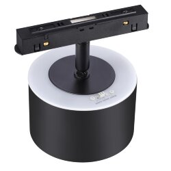 Светильник трековый для низковольного шинопровода с переключателем цветовой температуры «Novotech» 358980, дизайн: Хай-тек, серия: FLUM - Переключение цв. температуры на корпусе светильника