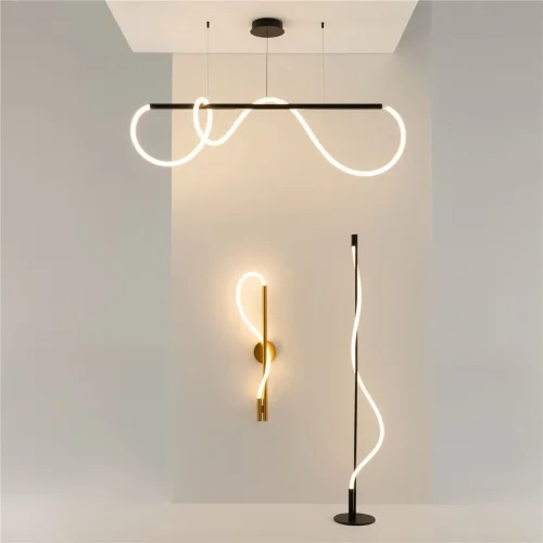 Напольный светильник (торшер) Tau 3000К 15Вт (Черный) - фото 14