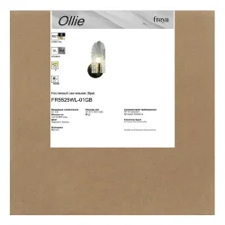 Настенный светильник (бра) FR5525WL-01GB Олли / Ollie E14x1 (Черный и Золото) FR5525WL-01GB