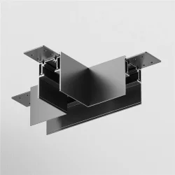 Коннектор Т-образный Gravity накладной черный (Черный)