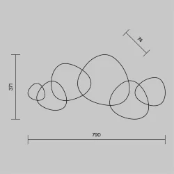 Настенный светильник (бра) Jack-stone 3000К 13Вт (Золото)