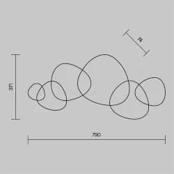Настенный светильник (бра) Jack-stone 3000К 13Вт (Золото)
