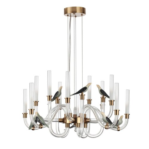 Люстра «ODEON LIGHT EXCLUSIVE» 5431/30L, серия: LARK (крепление на планке). Фото 1.