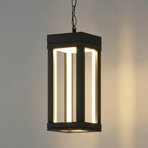 Уличный подвесной светильник Frame 3000K чёрный 1528 TECHNO LED черный - фото