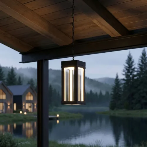 Уличный подвесной светильник Frame 3000K чёрный 1528 TECHNO LED черный - фото 3