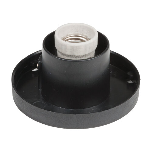 UFP-А02BE BLACK Основание для садово-парковых светильников, Тип соединения с рассеивателем посадочный, Встроенный патрон Е27, Материал пластик, Цвет черный - фото 1