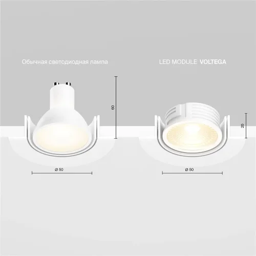 Светодиодный модуль 7W 2700K 60° (Прозрачный) - фото 6