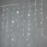 Гирлянда Бахрома с Колпачком 3,2 x 0,9 м Белая 220В, 168 LED, Провод Прозрачный ПВХ, IP65. Фото 1.